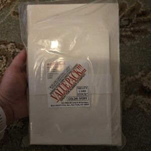 New! 40 Envelopes And Cards Ivory Heavy Card Stock